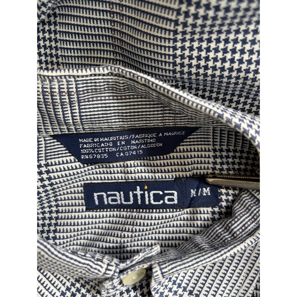 Nautica Men's Short Sleeve Button Up Shirt Size M